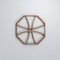 Ekena Millwork Extra Small Haswell Decorative Fretwork Wood Wall Panels, Walnut, 7 3/8"W x 7 3/8"H x 3/8"T WALW08X08X0375HWLWA - alternate 5